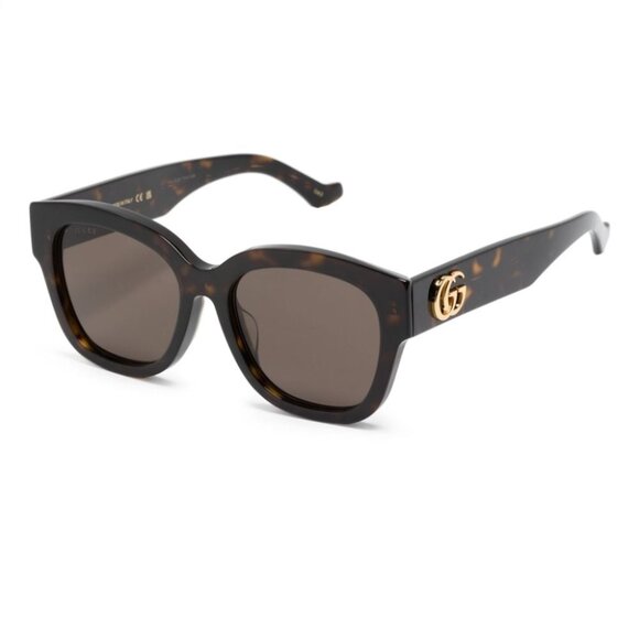 NEW GUCCI SUNGLASSES, WOMEN HAVANA BROWN SUNGLASSES GUCCI - Picture 1 of 2